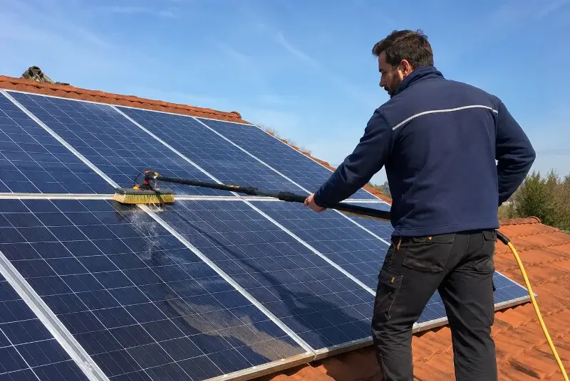 Nettoyage et entretien de panneaux solaires à Pont-de-Larn